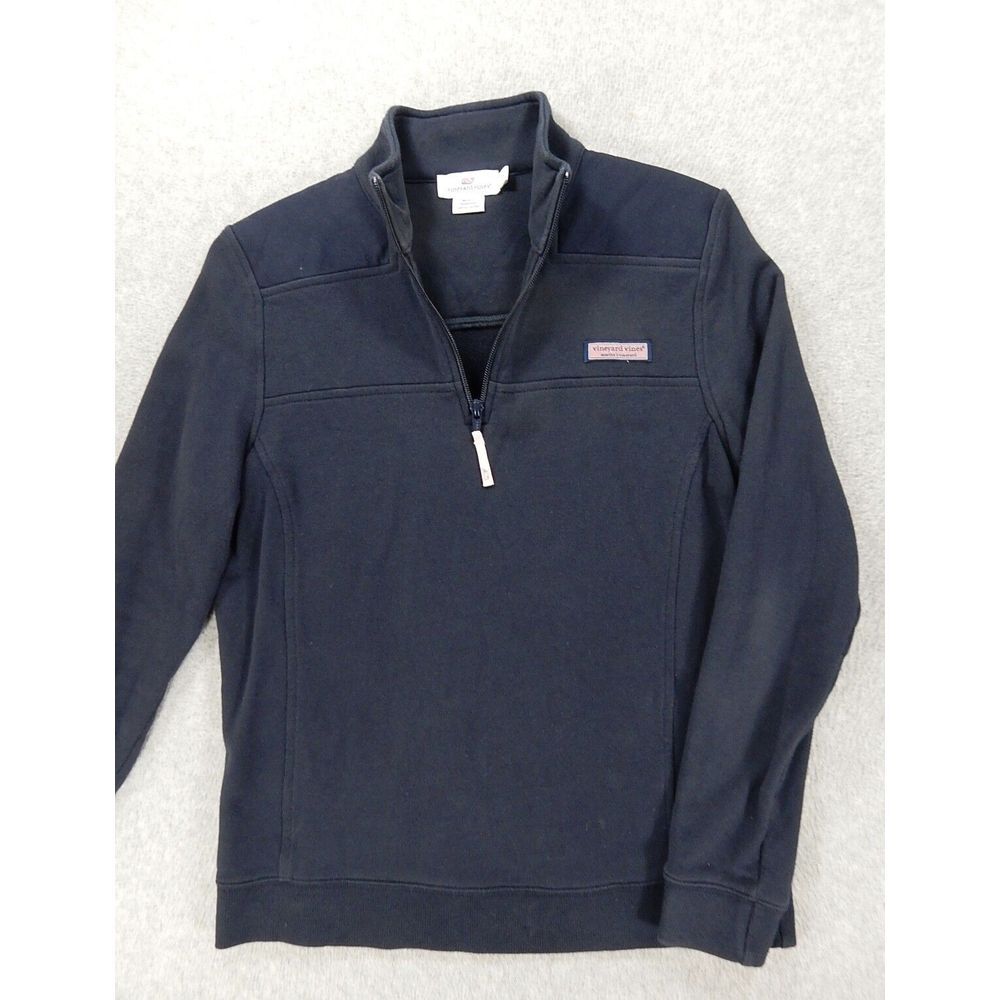 Vineyard Vines Classic Solid 1/4 Zip SHEP Shirt (Women's XS) Blue‎